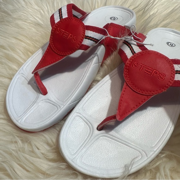 Fitflop leg toning sandals reduces joint strain arch support  flipflop thong. - Picture 11 of 12
